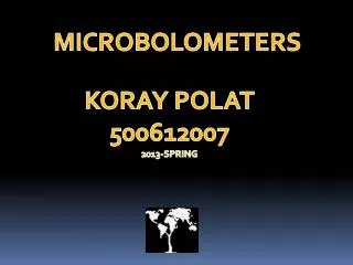 MICROBOLOMETERS