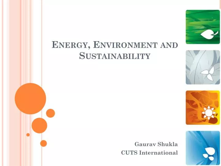 energy environment and sustainability