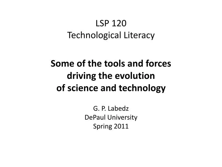 lsp 120 technological literacy