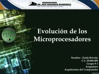 evoluci n de los microprocesadores