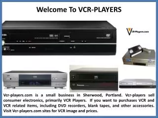 Buy Any VCR-Players Items On This Page With Free Shipping