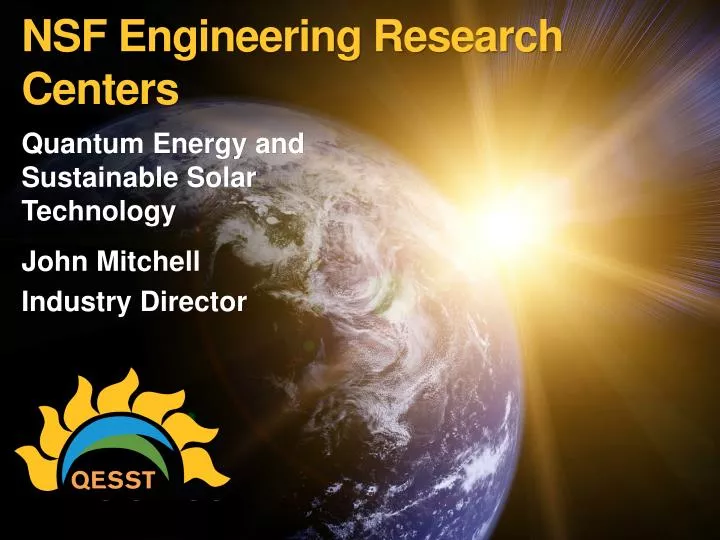 nsf engineering research centers