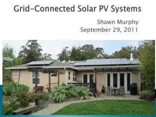Grid-Connected Solar PV Systems