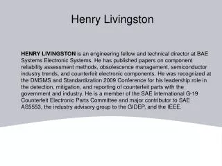 Henry Livingston