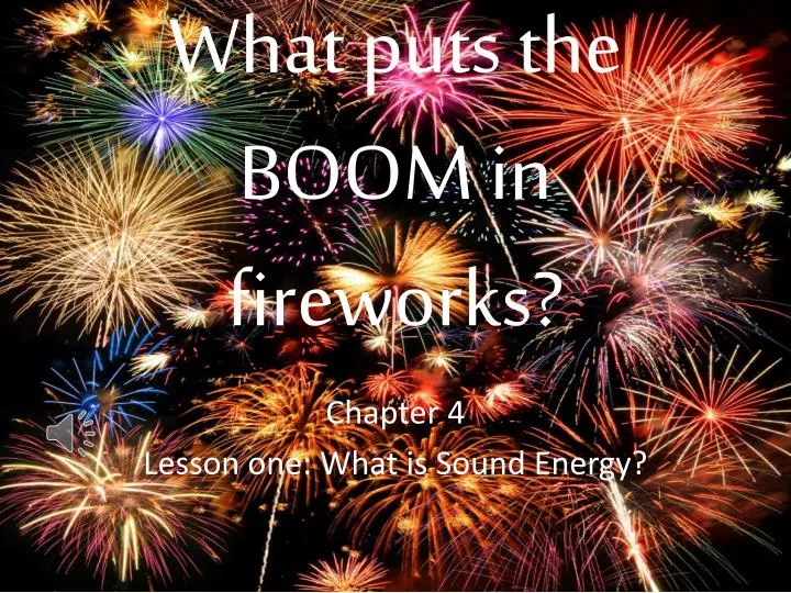 what puts the boom in fireworks