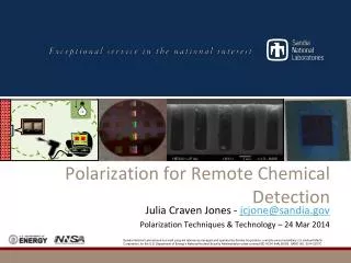 Polarization for Remote Chemical Detection