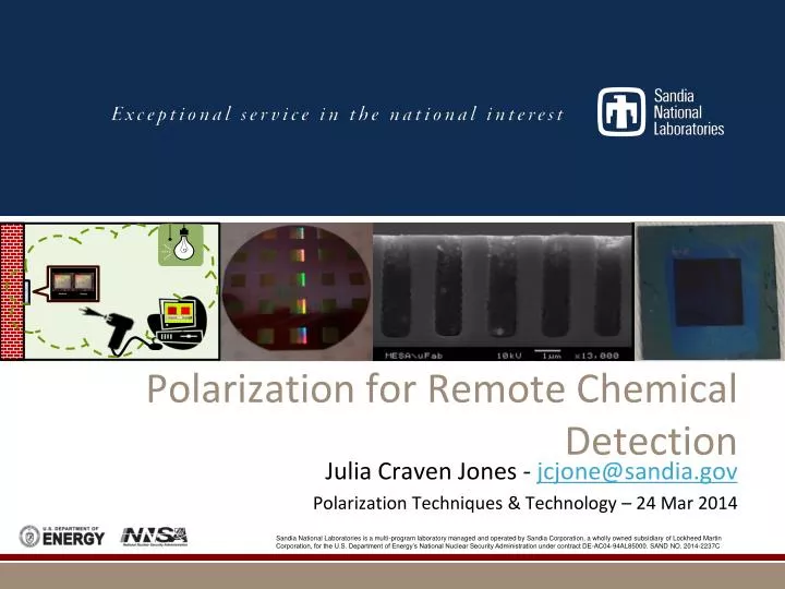 polarization for remote chemical detection