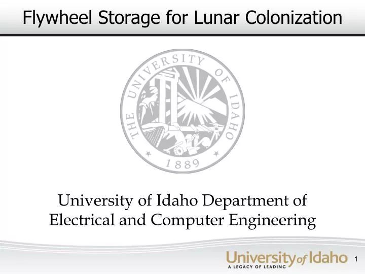 flywheel storage for lunar colonization