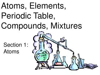 Atoms, Elements, Periodic Table, Compounds, Mixtures