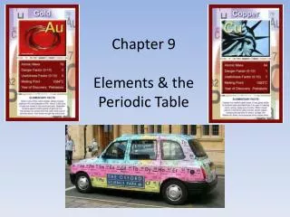 Chapter 9 Elements &amp; the Periodic Table