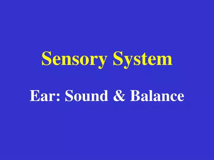 ear sound balance
