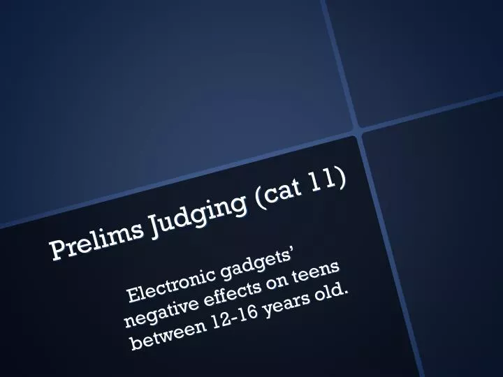 prelims judging cat 11