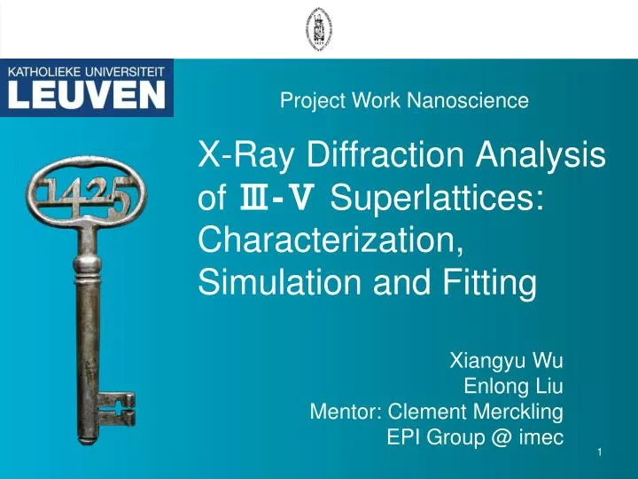 x ray diffraction analysis of superlattices characterization simulation and fitting