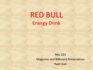 RED BULL Energy Drink