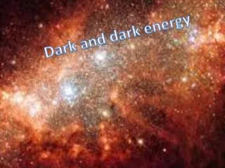 Dark and dark energy