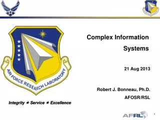 Complex Information Systems