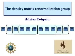 The density matrix renormalization group