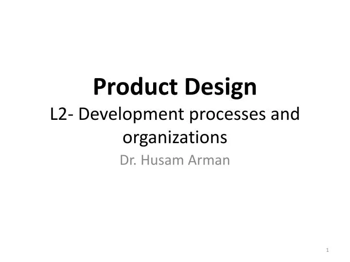 product design l2 development processes and organizations