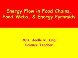 Energy Flow in Food Chains, Food Webs, &amp; Energy Pyramids