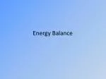 Energy Balance - slide 1