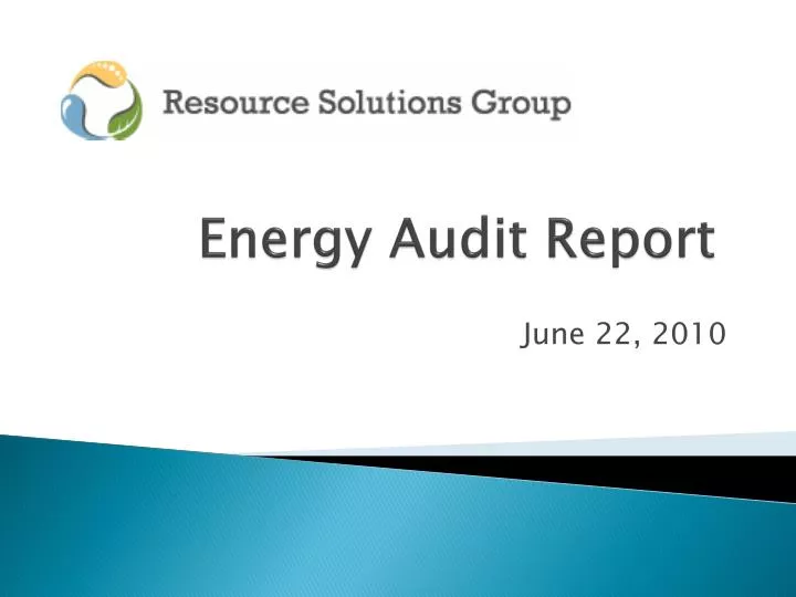 energy audit report
