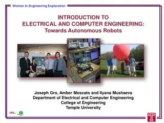 Introduction to Electrical and Computer Engineering: Towards Autonomous Robots