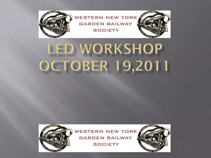 led workshop october 19 2011