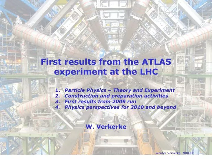 first results from the atlas experiment at the lhc