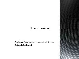 Electronics-I