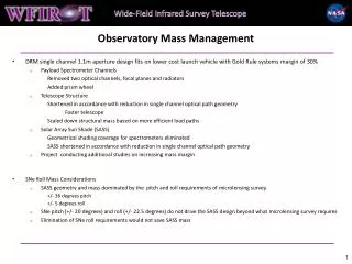 Observatory Mass Management