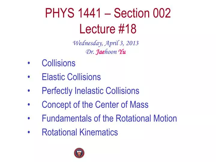 phys 1441 section 002 lecture 18