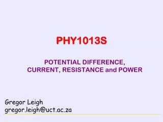 PHY1013S
