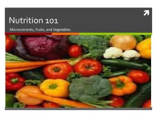 nutrition 101