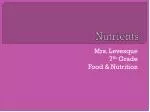 Nutrients - slide 1