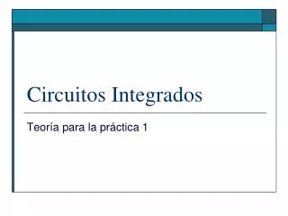 circuitos integrados