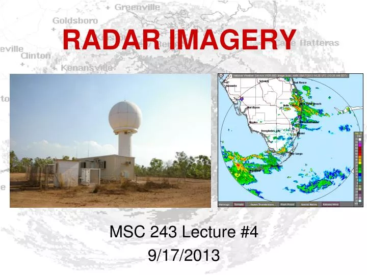 radar imagery