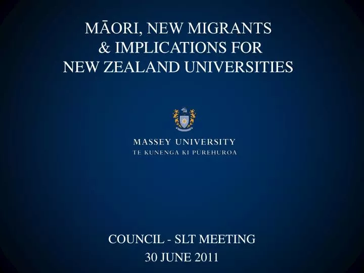 m ori new migrants implications for new zealand universities