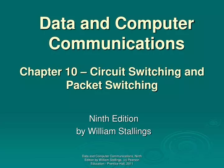 data and computer communications