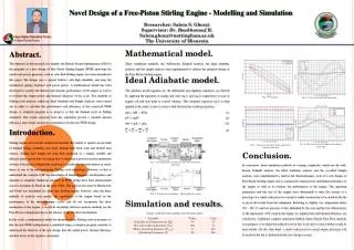 Novel Design of a Free-Piston Stirling Engine - Modelling and Simulation