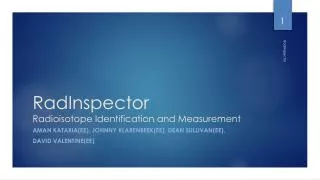 RadInspector Radioisotope Identification and Measurement