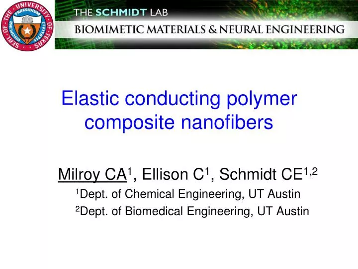 elastic conducting polymer composite nanofibers