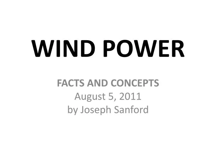 wind power