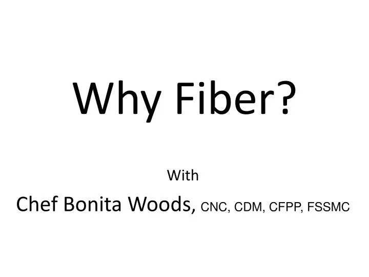 why fiber