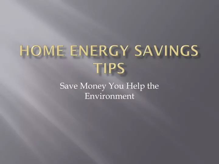 home energy savings tips