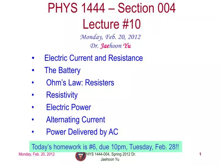 phys 1444 section 004 lecture 10
