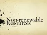 non renewable resources articles