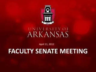 Faculty Senate Meeting