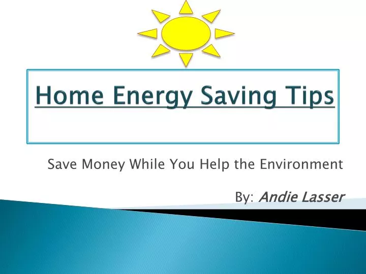 home energy saving tips