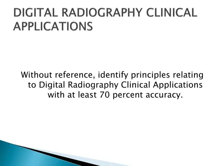 digital radiography clinical applications