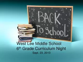 West Lee Middle School	 6 th Grade Curriculum Night